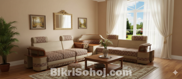 L corner sofa